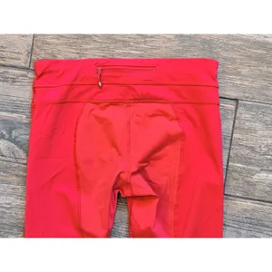 Lululemon Run Inspire Crop II Love Red Mesh Panel Running Leggings‎ Size 6/4 M/S thumbnail 8