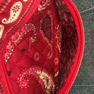 Vera Bradley Red Paisley Quilted Crossbody Bag thumbnail 6