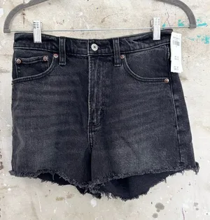 Abercrombie the 90s Relaxed High Rise Cutoff Short thumbnail 1