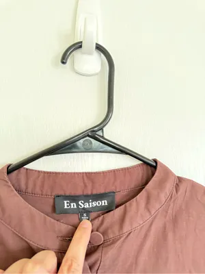 En Saison Brown Babydoll Mini Dress thumbnail 2