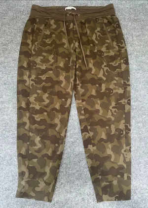 Marrakech by Anthropology Women's Olive Camo Drawstring Athletic Joggers thumbnail 1