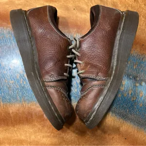 Vintage Dr. Martens Brown Leather Wingtip Oxfords size 6 air ware preppy grunge thumbnail 9