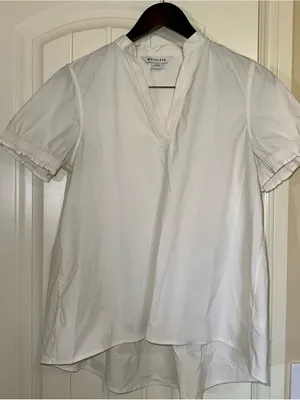 Athleta Levitate Poplin Tee White XXS thumbnail 1