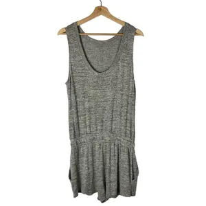 Aritzia‎ Wilfred Free Heather Gray Izabel Jersey Knit Romper M thumbnail 3