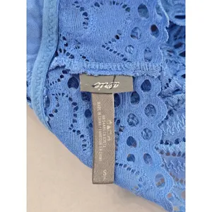 Aerie Blue Whimsy Romantic Boudoir Bridal Cottage Lingerie Lace Bralette Small thumbnail 6