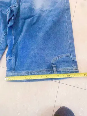 Women’s Wide Leg Baggy Denim Shorts Y2K Streetwear Vintage Washed Jean Bermuda thumbnail 8