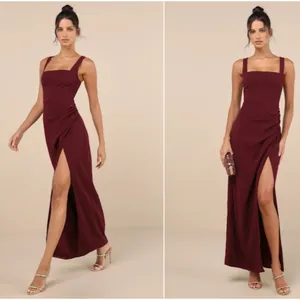 LULUS Sexy Prom Wedding Bridesmaid Romantic Flowy Elegant Chiffon Maxi Dress thumbnail 2