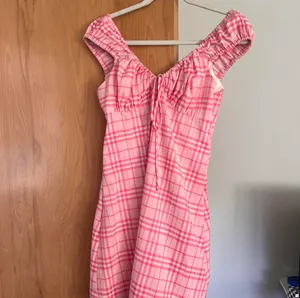WAYF Pink plaid Mini Dress thumbnail 2