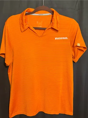 Whataburger women’s size small short sleeve employee blouse thumbnail 1
