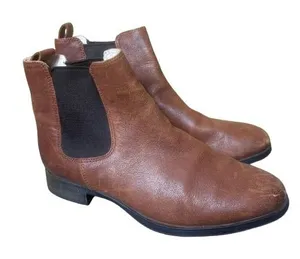 Clarks Mariella Busby Brown Leather Chelsea Ankle Boots Fall Womens Size 7.5 thumbnail 1