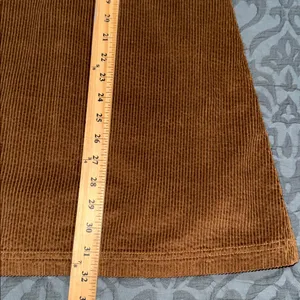 American Eagle size medium brown corduroy dress adjustable strap no pockets thumbnail 3