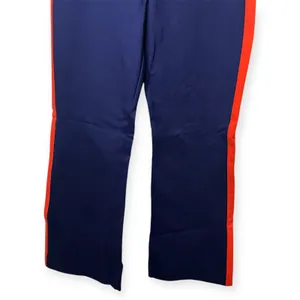 NWT Maeve Anthropologie The Margot Navy Red Side‎ Stripe Flare Pants Sz Small thumbnail 6