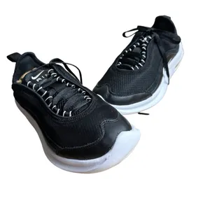 Nike Size 7 Womens Air Max Lace Up Running Shoes Black/White thumbnail 2