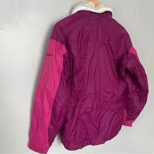 Columbia Faux Fur Ski Snow Winter Coat Jacket Small Pink thumbnail 4