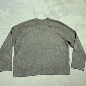 VTG Abercrombie & Fitch Women's Gray Wool Blend Knit Crew Neck Pullover SZ L Y2K thumbnail 6