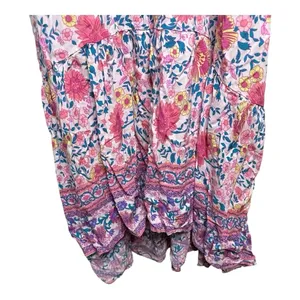 Solersun Pink Floral Adjustable Strap Maxi Dress // Size XL thumbnail 3