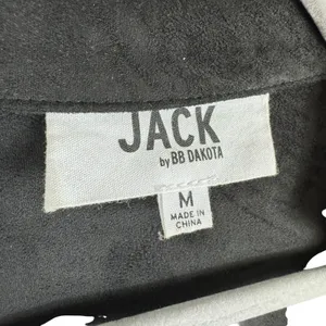 Jack By BB Dakota Big City Nights Black‎ Open Blazer Jacket Faux Suede Medium thumbnail 5
