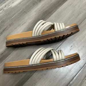 Madewell Charley Strappy Slide Sandal Women's Beige Tan Size 10 thumbnail 3