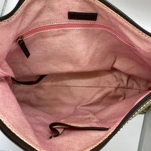 Dooney & Bourke Signature Canvas Hobo Bag Brown‎ Leather Trim Handbag thumbnail 11