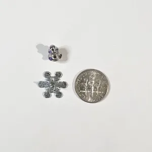 John Hardy Sterling Silver Snowflake‎ Tie Tack Lapel Pin thumbnail 4