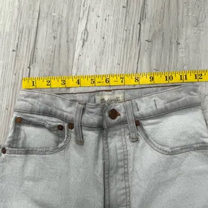 Madewell The Perfect Vintage Wide Leg Light Wash Crop Jeans Flaws 24 thumbnail 10