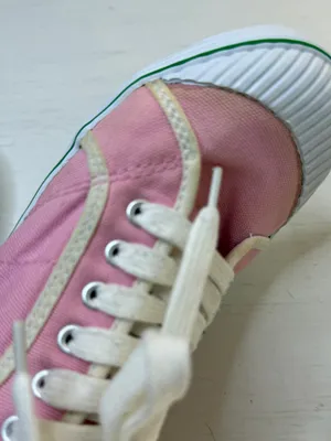 90's Polo Ralph Lauren light pink Canvas sneakers (size 8) vintage preppy Y2K thumbnail 3