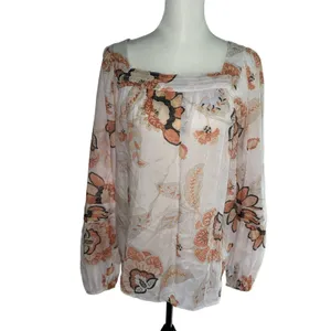 Lauren Conrad Large Long Sleeve Floral Top thumbnail 2