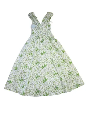 NWT Hill House Lucille Midi in Sweet Peas Floral Cotton Shirt Dress XS thumbnail 6