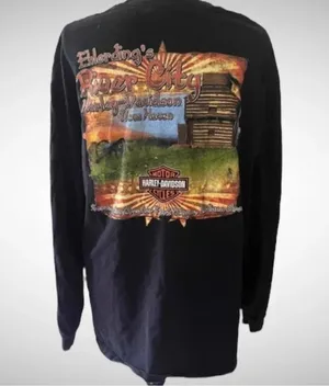 HARLEY DAVIDSON Plus Size Black Widow Womens Long Sleeve T Shirt‎ |2XL thumbnail 2