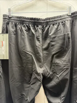 Grey's Anatomy NWT Black 5 Pocket Elastic Contrast Drawcord Scrub Pants Large thumbnail 6