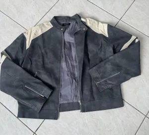 Calypso black & gray jacket with beige panels on shoulders and sleeves thumbnail 1
