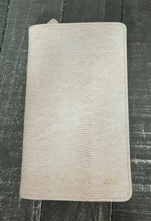 Travel Jewelry Organizer‎ Pink Croc Zipper Closure thumbnail 1