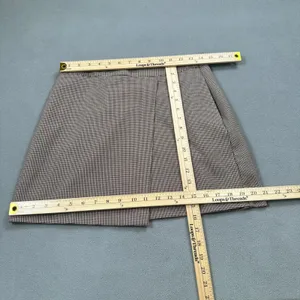 A New Day Mini Skirt Womens 4 Brown Houndstooth Pattern Side Zipper Patterned A thumbnail 3