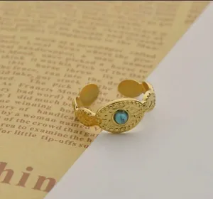 14k Gold Hammered Ring thumbnail 2