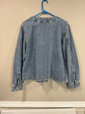 Triple Tie Front Denim Jacket thumbnail 5