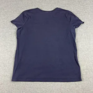 Lauren Ralph Lauren T-Shirt Womens L Blue Crew Neck Short Sleeve Colorblock thumbnail 11