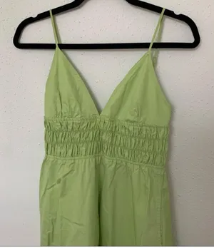 ZARA Midi Poplin Dress thumbnail 3