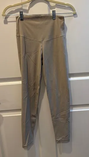Aerie Ribbed Tan Leggings thumbnail 1