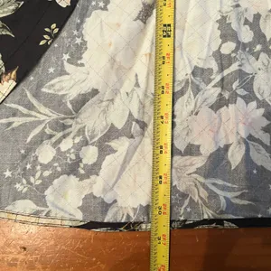Farm Rio‎ Floral Kimono Jacket Diamond Stitch Split Bell Sleeve Women Gray O/S thumbnail 8