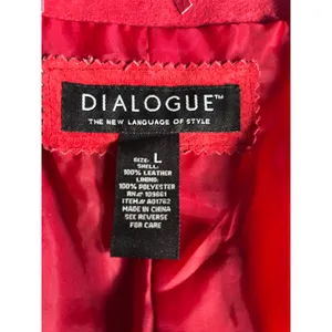 Vintage Red Suede‎ Leather Fringe Jacket Western Boho Statement Festival Piece thumbnail 9