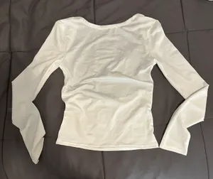 White Backless Long Sleeve thumbnail 1