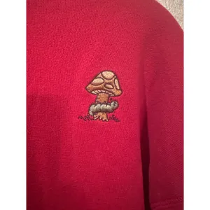 Vintage Disney Store Eeyore Winnie Pooh Piglet Embroidered Red Quarter Zip XXL thumbnail 7