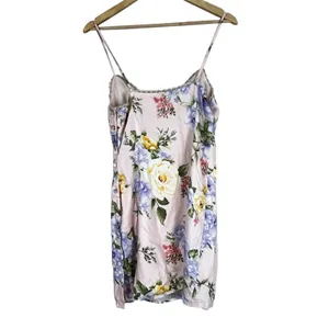 Forever 21 Mini Slip Dress Womens S Pink‎ Floral Feminine Romantic Cottagecore thumbnail 3