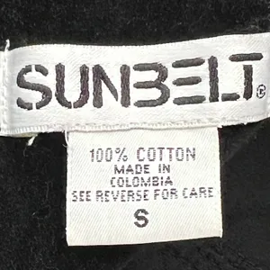 Sunbelt black velvet vest retro vintage cotton Whimsygoth witchy thumbnail 6