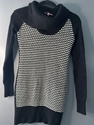 Candie's Sweater Dress Women's Small Knit Mini Fall Y2K Coquette Preppy Fairy thumbnail 1