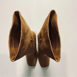 Tan Faux Suede Women's Boots Size 8 1/2 thumbnail 8