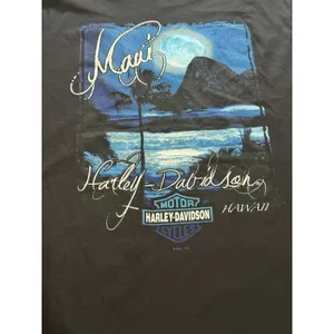 Harley Davidson‎ Motorcycles Womens V-Neck Size XXL Maui Hawaii Short Sleeve TEE thumbnail 5