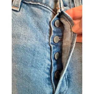 Denim Forum Jeans Women 23 Light Blue The Arlo Hi-Rise Straight Button Fly Denim thumbnail 5