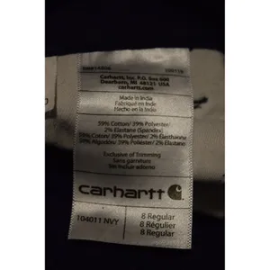 NWOT Carhartt‎ Women's Navy Blue Cargo Work Pants Size 8 Regular Utility thumbnail 11
