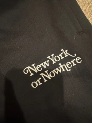 Black 'New York or Nowhere' Jogger Sweatpants thumbnail 2